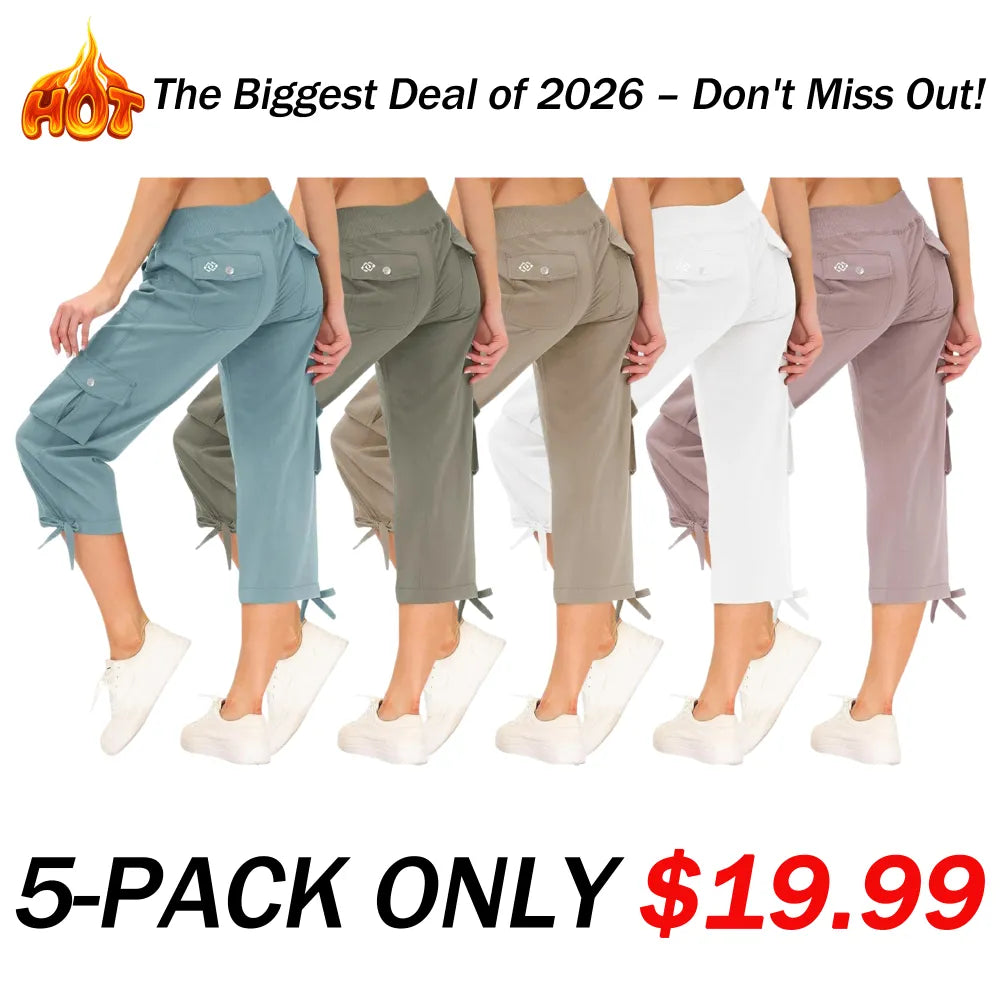 🔥90% OFF ONLY TODAY🔥Women's Quick-Dry Cargo Capris with Pockets