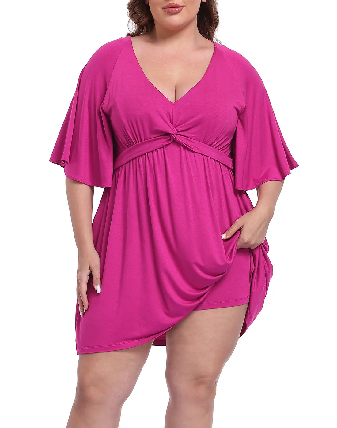 Women's Plus Size Romper Dress