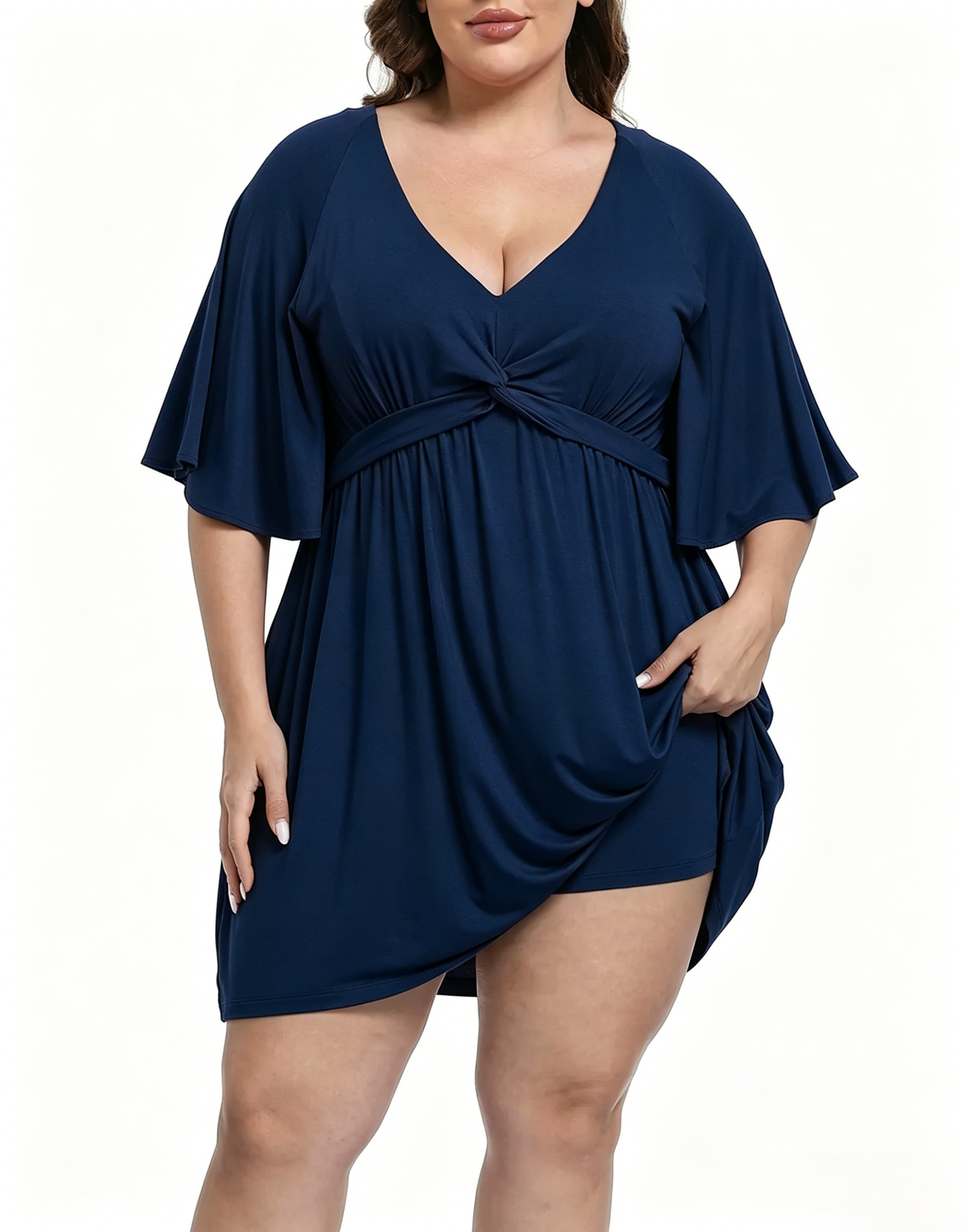 Women's Plus Size Romper Dress